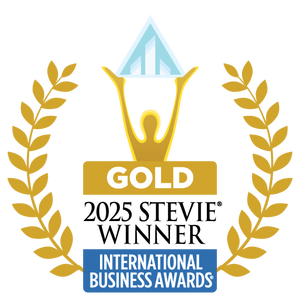 gold Stevie award, Unity Axis International custom healthcare software development 